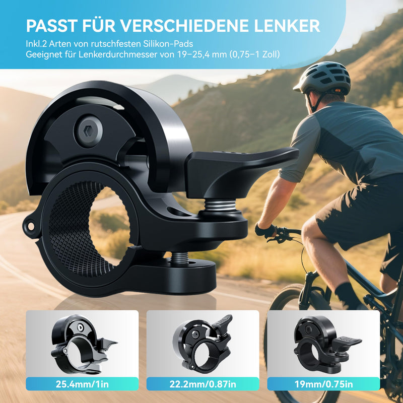 Load image into Gallery viewer, Fietsklingel voor stuur 19-25,4 mm luid en waterbestendig blauw – fietsbel – fietsklingel

