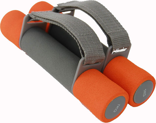 Zachte dumbbells set van 2 stuks met verstelbare handgrepen