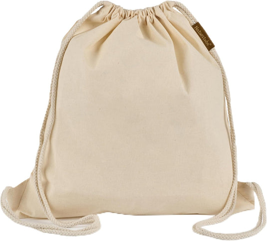 Katoenen gymtas naturel met trekkoord 140 g/m² – sporttas – rugzak