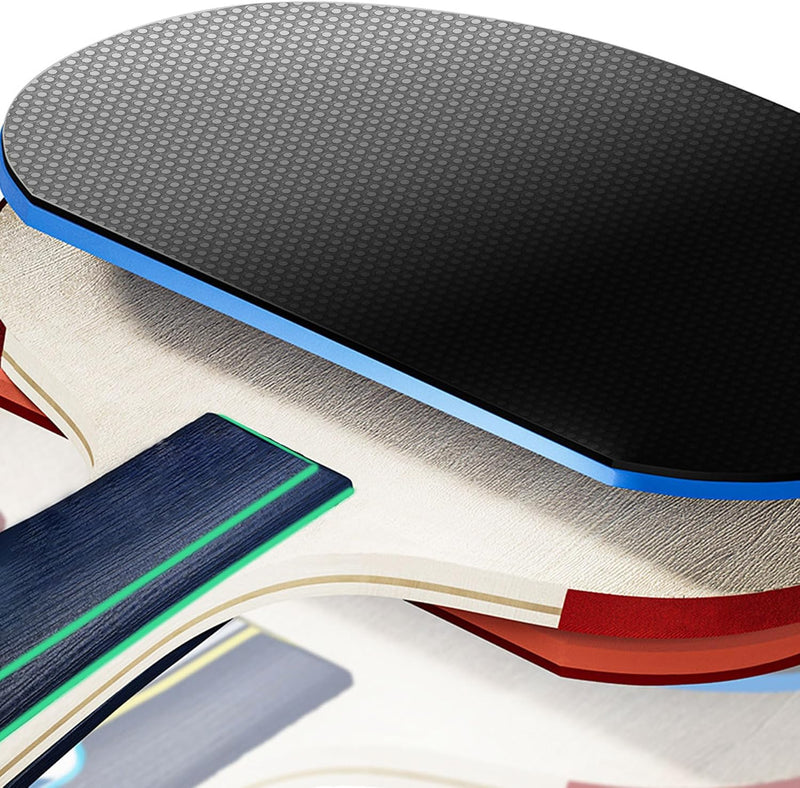 Charger l’image dans la visionneuse de galerie, Ensemble de tennis de table avec 2 raquettes en bois et 3 balles de 40 mm, avec étui de protection inclus – raquettes de ping-pong – matériel de tennis de table
