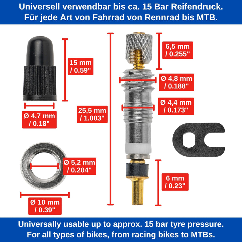 Laden Sie das Bild in Galerie -Viewer, Fietsventiel Reparatieset 20-delig voor Dunlopventiel tot 6 Bar – Ventielset – Fietsaccessoires
