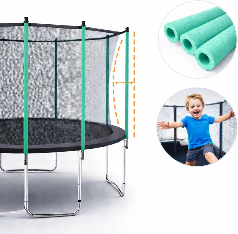Załaduj obraz do przeglądarki galerii, Trampoline stangbescherming 8 stuks 180 cm van PE-schuim – schuimbuizen – trampoline accessoires
