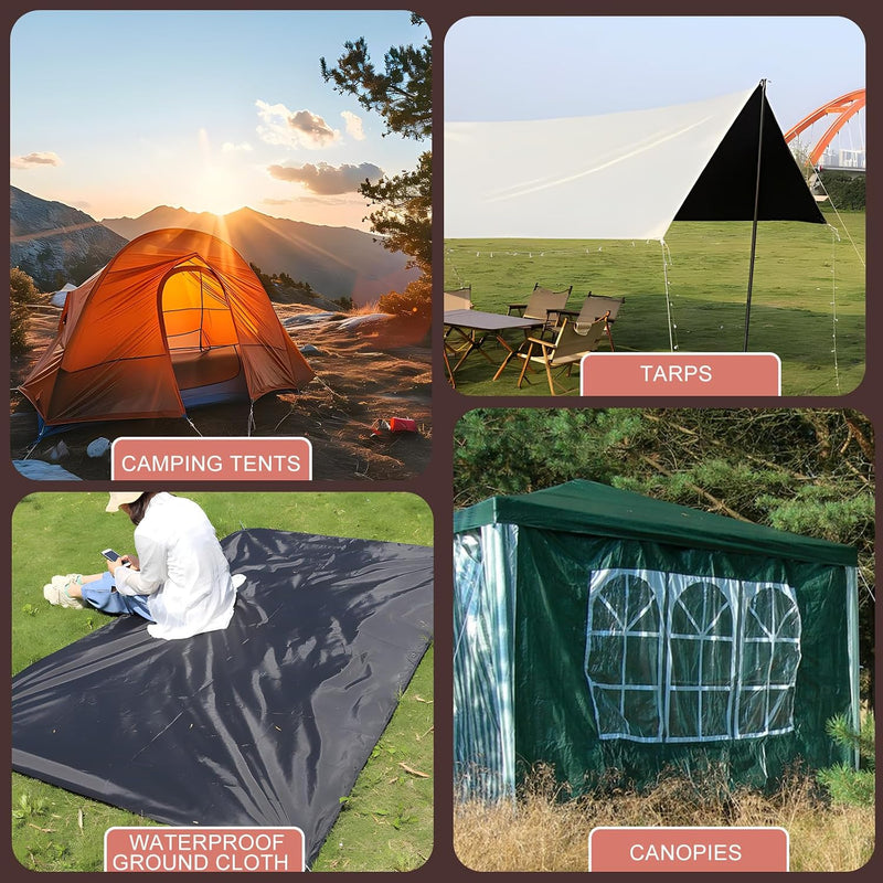Laad afbeelding in Galerijviewer, U-vormige grondankers 4 stuks 30 cm van gepoedercoat staal – tuinankers – trampoline haringen
