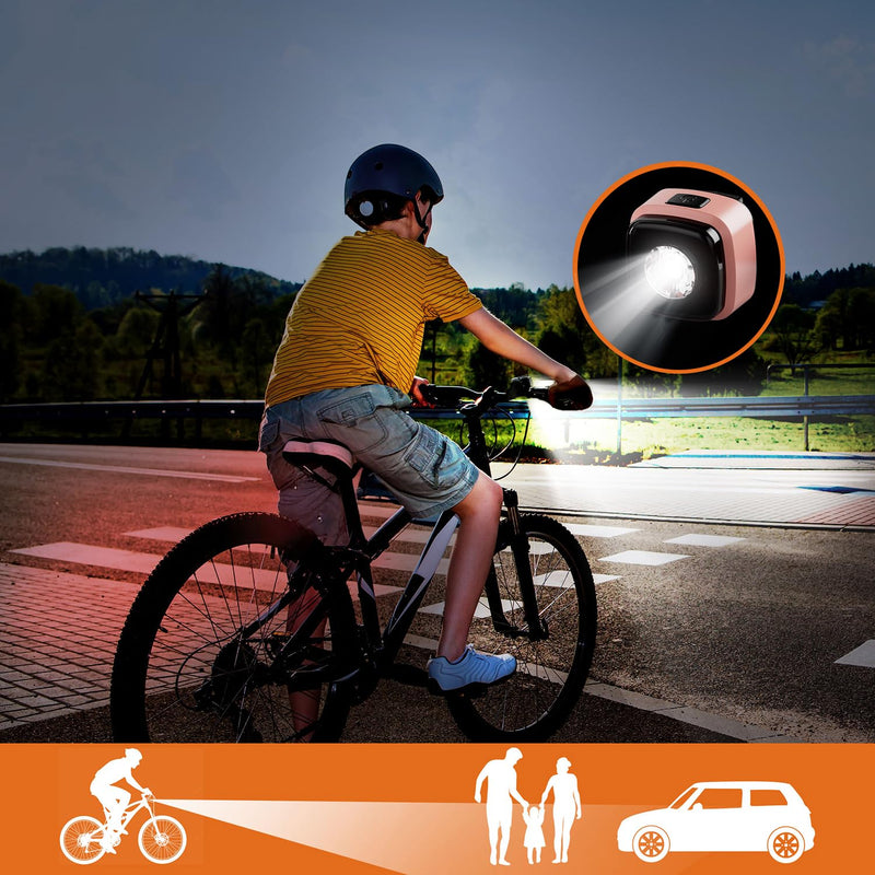 Laden Sie das Bild in Galerie -Viewer, Oplaadbaar fietsvoorlicht USB-C IPX5 waterbestendig met 3 lichtstanden – fietslamp – fietsverlichting
