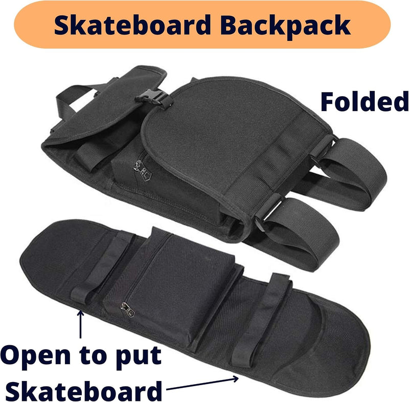 Laden Sie das Bild in Galerie -Viewer, Skateboard rugzak met T-tool voor skateboard en longboard – draagtas – skate accessoires
