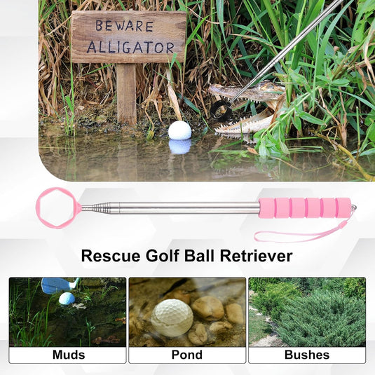 Telescopische golfbal retriever 43-274 cm van roestvrij staal – golfbalvanger – golf accessoires