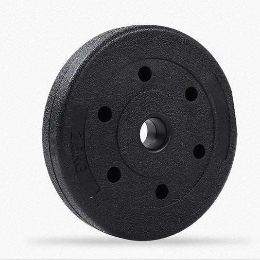 Yaheetech 25 kg SZ curlset lange halterset, stang met 6 schijven, krachttraining, gewichten, halterstangenset