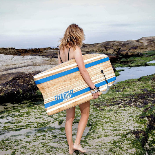 Leash de surf de 1,5 mètre avec boucle réglable à scratch pour bodyboard et paddleboard – cordon de surf – sécurité pour planche
