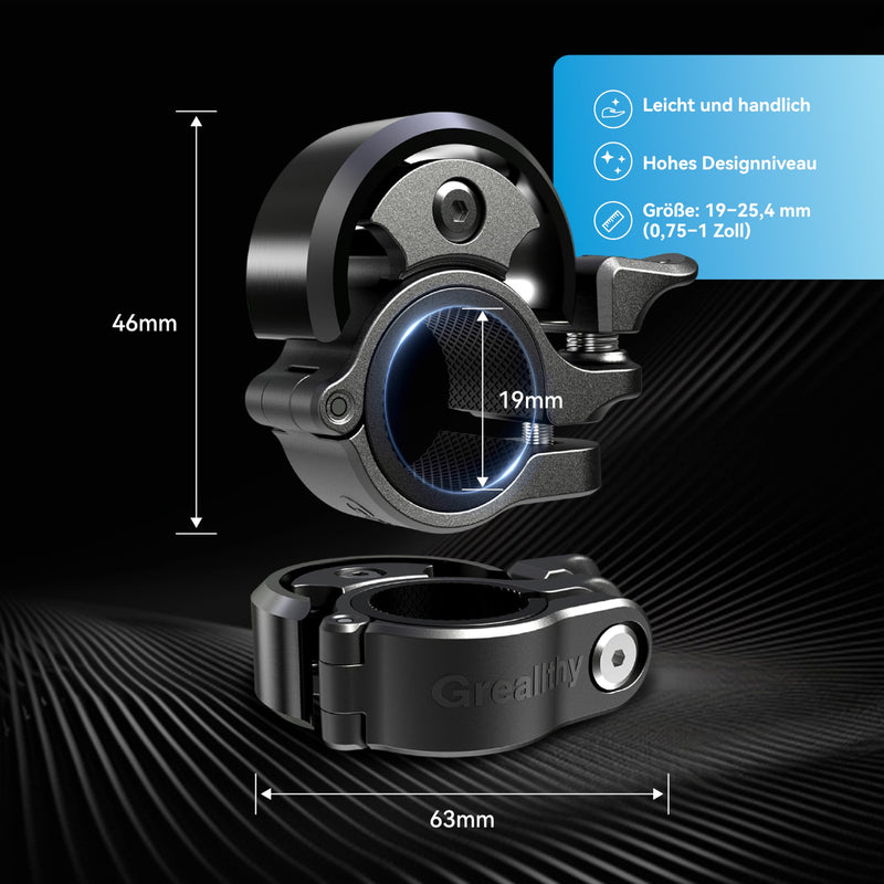 Load image into Gallery viewer, Fietsklingel voor stuur 19-25,4 mm luid en waterbestendig blauw – fietsbel – fietsklingel
