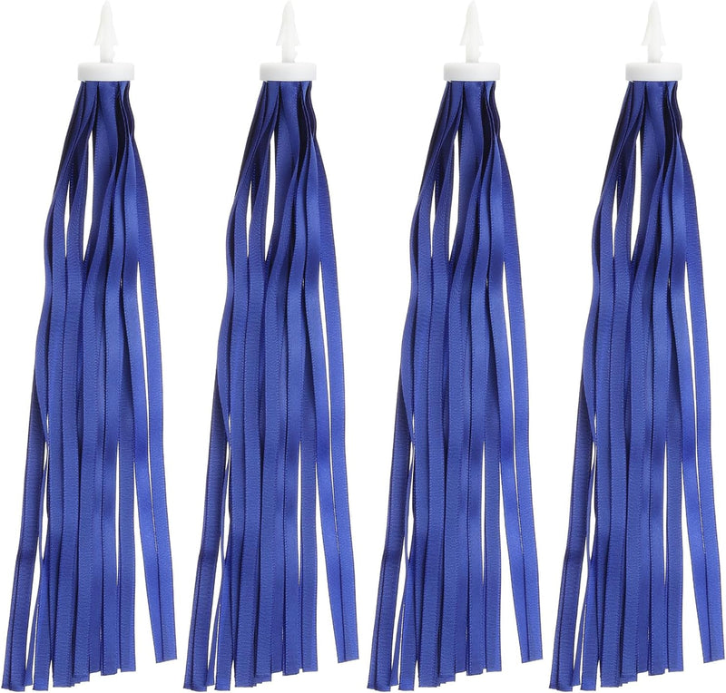 Chargez l'image dans la visionneuse de la galerie, Décoration de guidon de vélo avec rubans flottants, 2 paires, 25 cm – décoration de poignées – accessoires de vélo pour enfants et trottinettes
