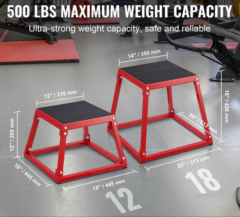 Laden Sie das Bild in Galerie -Viewer, Plyo box set 3 stuks 30 46 en 61 cm van staal tot 227 kg – jump box – plyometrische training

