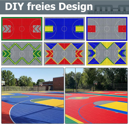 Puzzelmat sportvloer 24 stuks – 30,5 x 30,5 cm – TPE vloerbescherming voor fitness, speelruimte en buiten – grijs