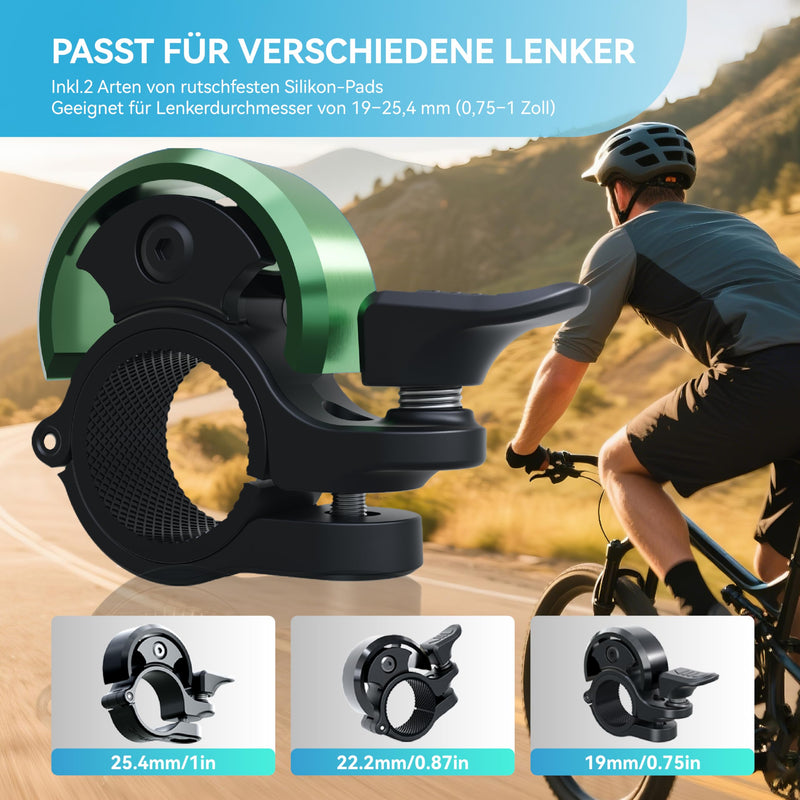 Load image into Gallery viewer, Fietsklingel voor stuur 19-25,4 mm luid en waterbestendig blauw – fietsbel – fietsklingel
