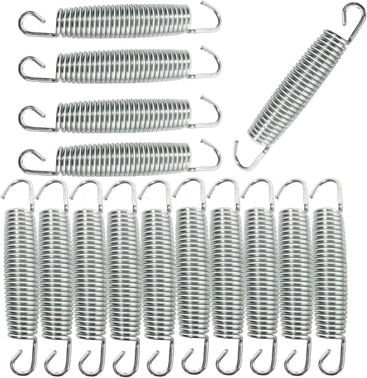 Trampolineveren 15 stuks 140 mm met dubbele haken – vervangingsveren – trampoline accessoires
