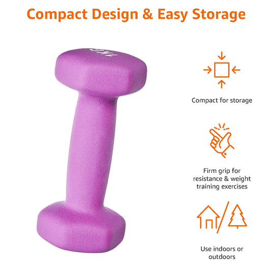 Neopreen dumbbells met antislip grip – halters – fitness gewichten