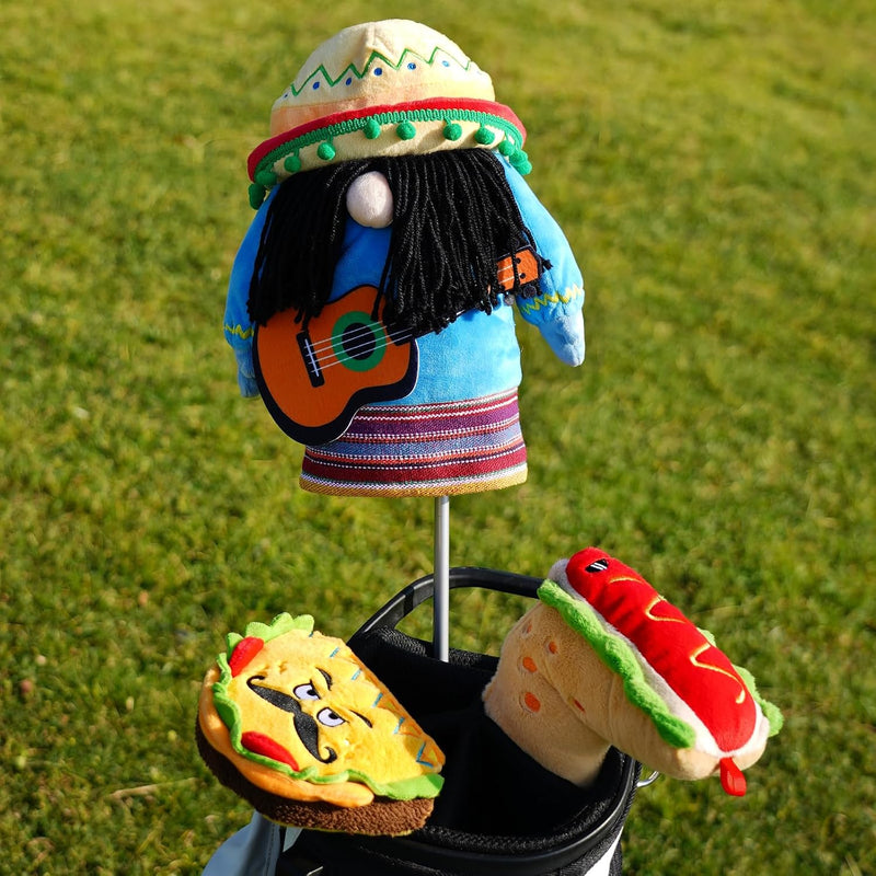 Laad afbeelding in Galerijviewer, Pluche golfclub beschermhoes met grappig kattenontwerp voor drivers tot 460cc – katten headcover – golfcadeau
