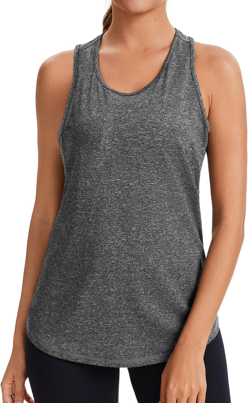 Load image into Gallery viewer, Dames sporttop mouwloos sneldrogend met open rug – fitness top – yoga shirt
