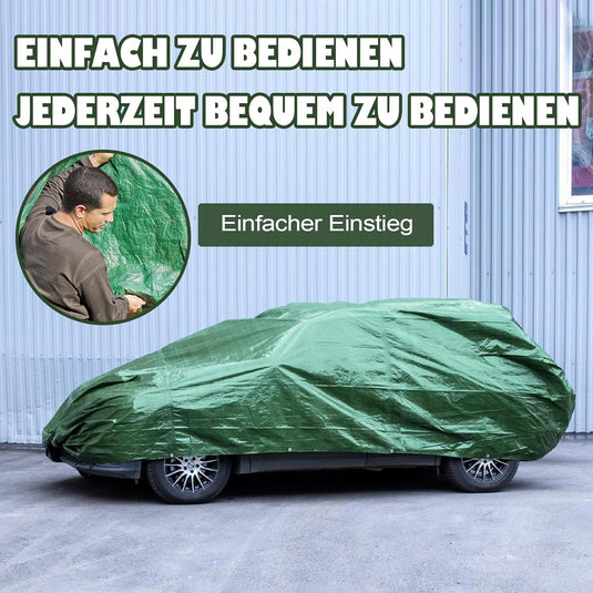Waterdicht afdekzeil 4 x 5 meter 180 g/m² met ogen groen-zilver – PE dekzeil – beschermzeil