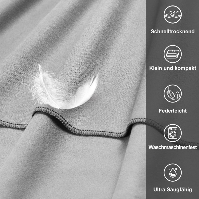 Laden Sie das Bild in Galerie -Viewer, Fitnesshanddoek Microvezel 120x50 cm Sneldrogend met Ritsvak – Sporthanddoek – Reishanddoek
