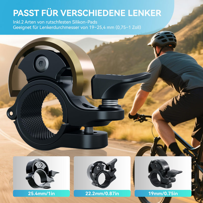 Load image into Gallery viewer, Fietsklingel voor stuur 19-25,4 mm luid en waterbestendig blauw – fietsbel – fietsklingel
