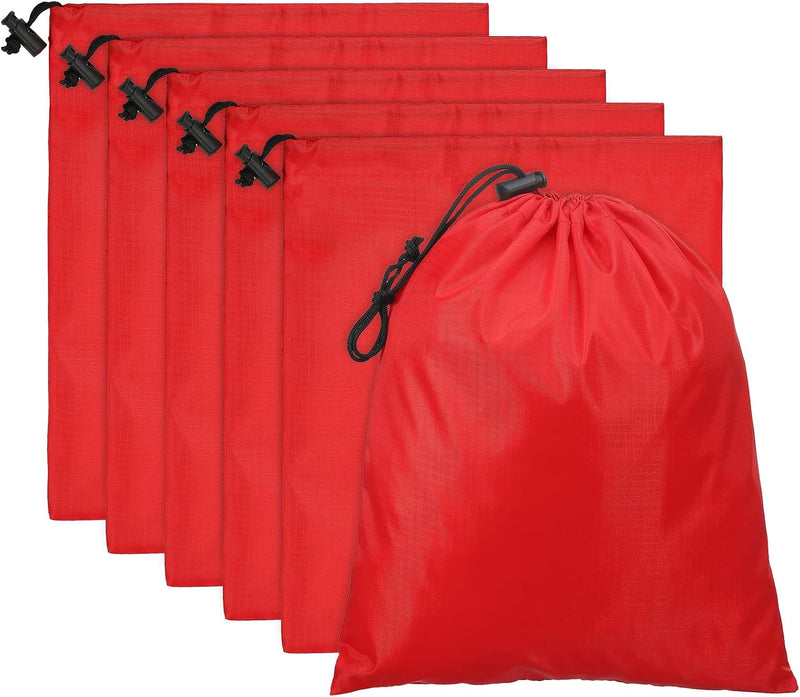 Laad afbeelding in Galerijviewer, Opbergzakken met trekkoord 35 x 40 cm 6 stuks – waterbestendige reiszakken
