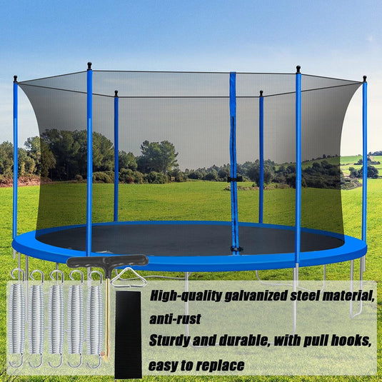 Trampolineveren 5 stuks 147 mm met veertrekker en driehoeksgesp – vervangingsveren – trampoline accessoires