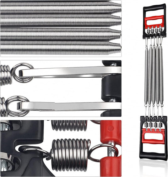 DBREAKS Borstverlenging, borstverlenging, verstelbare borstexpander, trekkrachtverlenging, fitnesskabel, multifunctioneel, met 5 afneembare veren, voor spiertraining