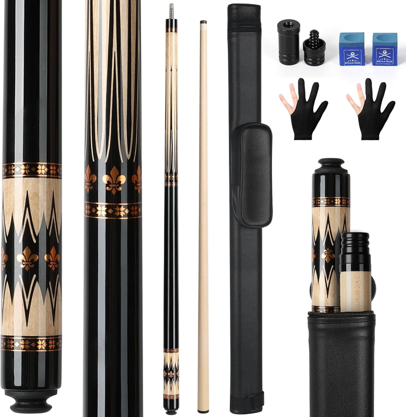 Laden Sie das Bild in Galerie -Viewer, Professionele Biljartkeu 147,7 cm – Canadese Esdoorn Pool Cue met Etui
