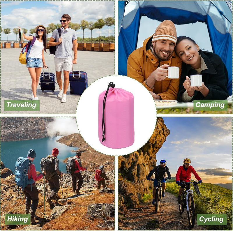 Załaduj obraz do przeglądarki galerii, Waterdichte opbergzakken 2 stuks 13 x 25 cm met trekkoord donkergrijs – stuff sacks – camping accessoires
