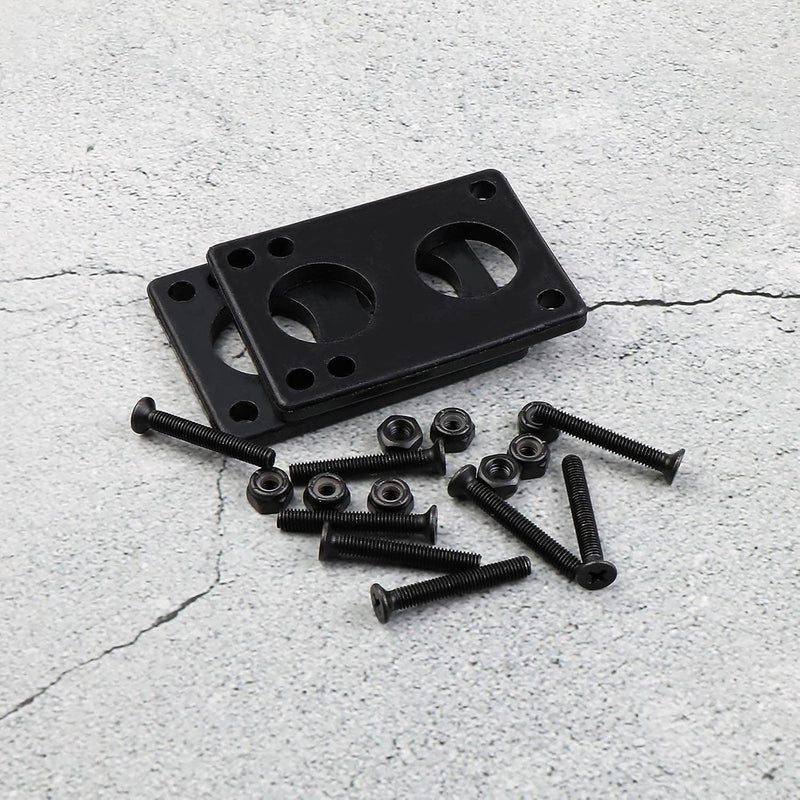 Chargez l'image dans la visionneuse de la galerie, Skateboard riser pads set 6 mm zwart
