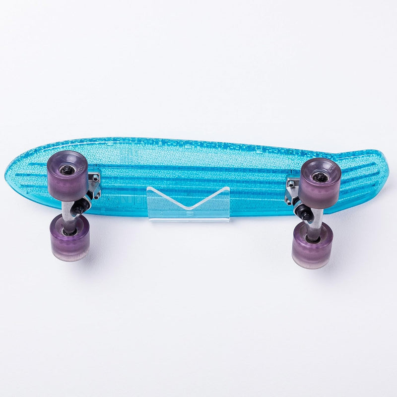 Laden Sie das Bild in Galerie -Viewer, Skateboard wandhouder transparant acryl voor verticale en horizontale montage – longboard pennyboard houder
