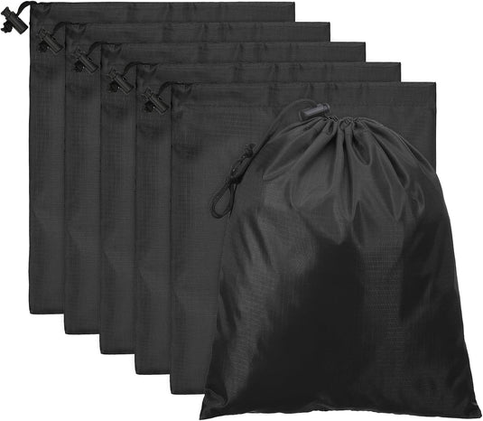 Opbergzakken met trekkoord 35 x 40 cm 6 stuks – waterbestendige reiszakken