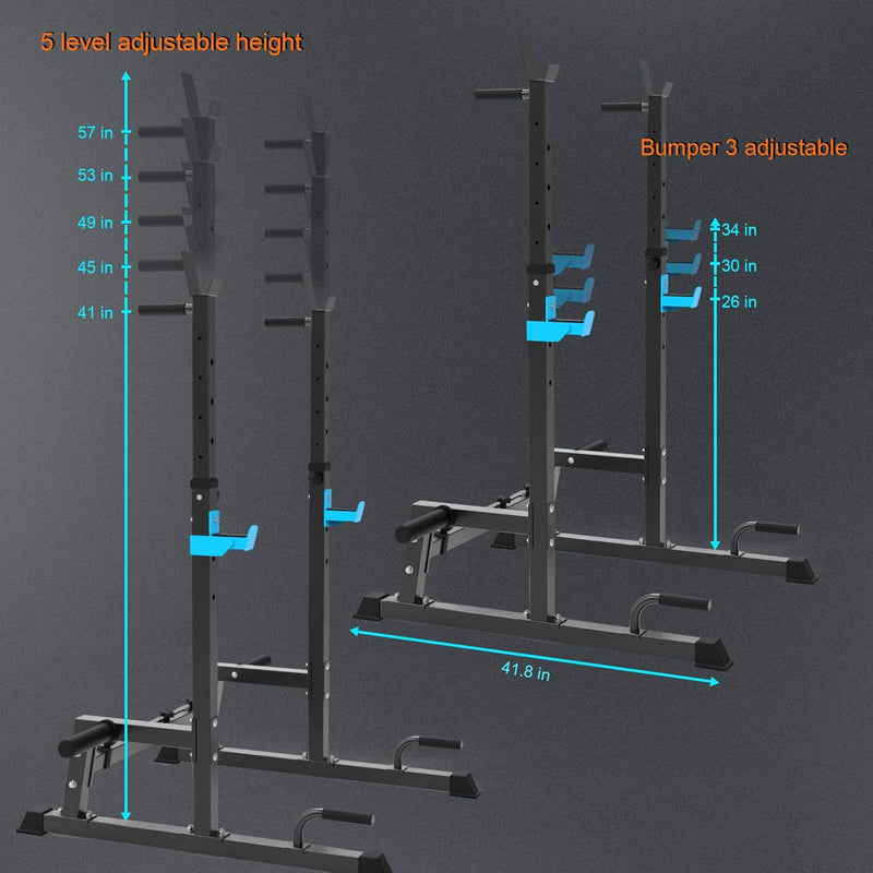 Laad afbeelding in Galerijviewer, Verstelbaar squat rack met dipstation

