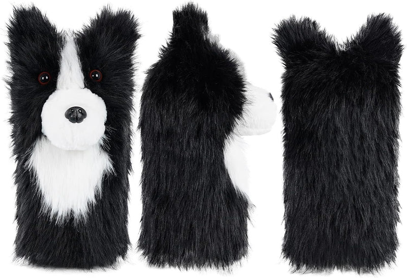 Carica immagine in Galleria Viewer, Pluche golfclubhoes met border collie hondenontwerp voor drivers tot 460cc – hondenheadcover – golfcadeau
