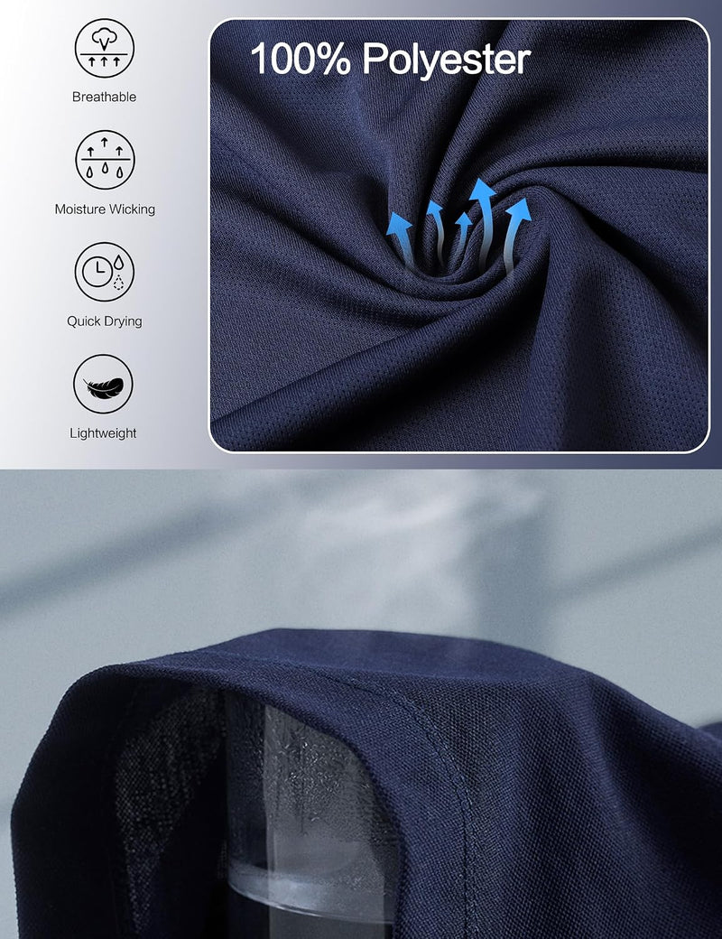 Chargez l'image dans la visionneuse de la galerie, Heren sportshirts 3 of 5 stuks sneldrogend en ademend – fitness shirt – hardloopshirt
