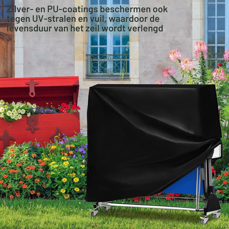 Load image in Gallery Viewer, Waterproof table tennis cover 185 x 70 x 165 cm made of 210D Oxford fabric with UV protection – ping-pong protection – table tennis cover
