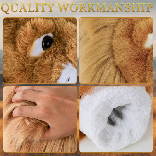 Golfclubhoes leeuw voor driver en wood, pluche headcover, golfcadeau