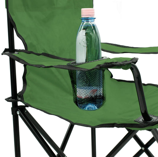 Campingstoelen Opvouwbaar 2 Stuks met Bekerhouder tot 100 kg – Vouwstoel – Kampeerstoel