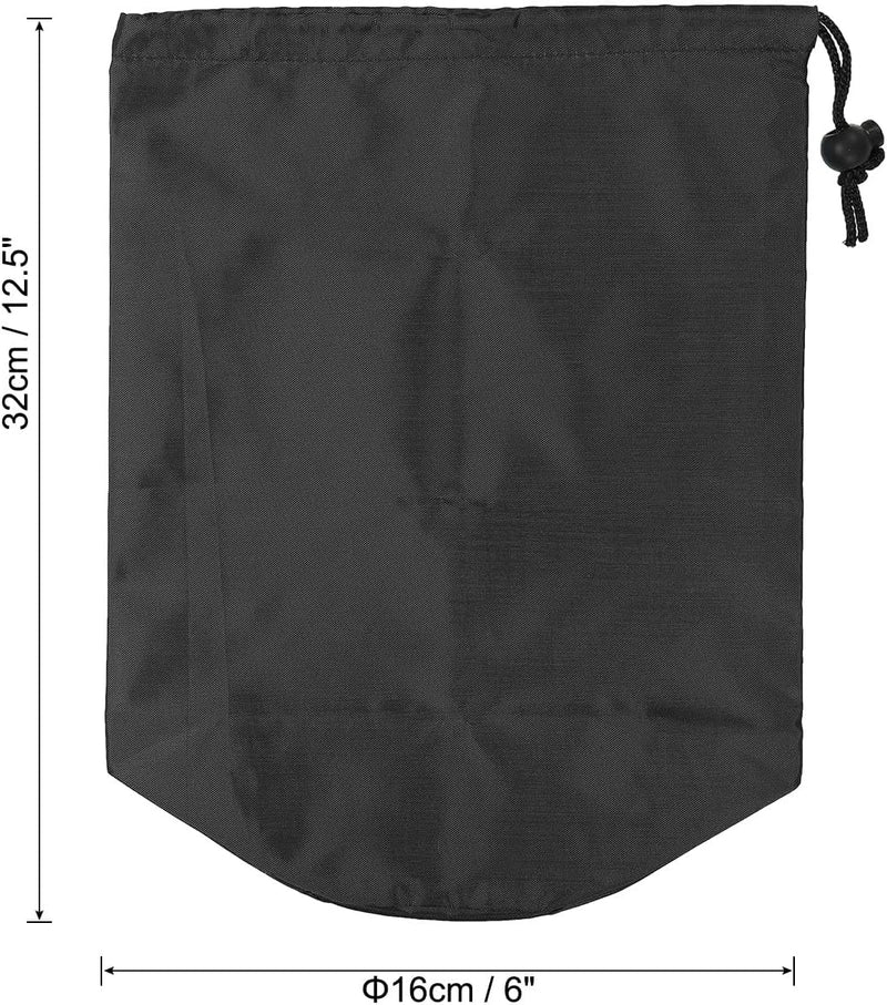 Chargez l'image dans la visionneuse de la galerie, Waterdichte opbergzak 16 x 32 cm met trekkoord zwart – stuff sack – camping accessoires
