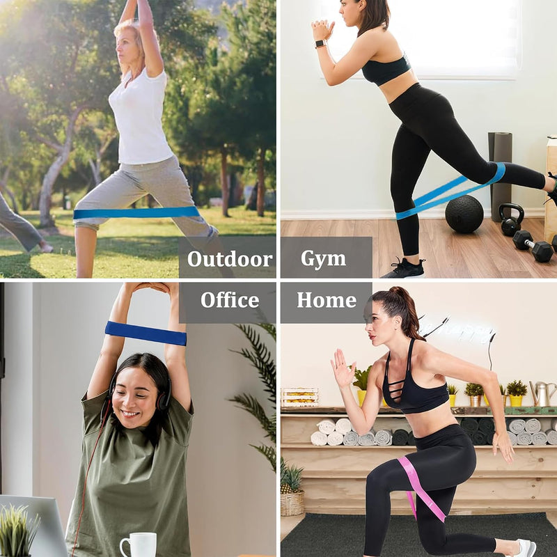 Laden Sie das Bild in Galerie -Viewer, Resistance Band, Weerstandsbanden Set Van 5, Resistance Band Set Met Oefeninstructies En Draagtas, Gymnastiekband Voor Yoga, Krachttraining, Pilates, Fitness, thuis trainen, stretchen
