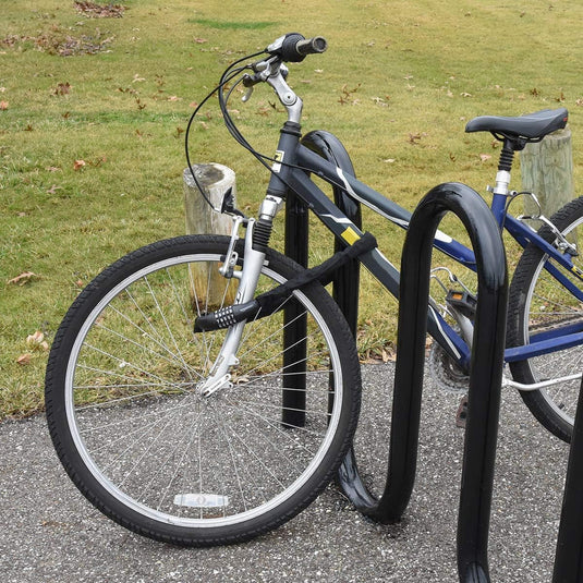 Fietskettingslot met 5-cijferig cijferslot 97,2 cm zwart – Fietsslot – Kettingslot