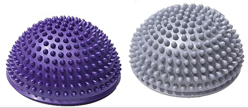 Laden Sie das Bild in Galerie -Viewer, Halfronde balans- en massageballen set van 3 zwart
