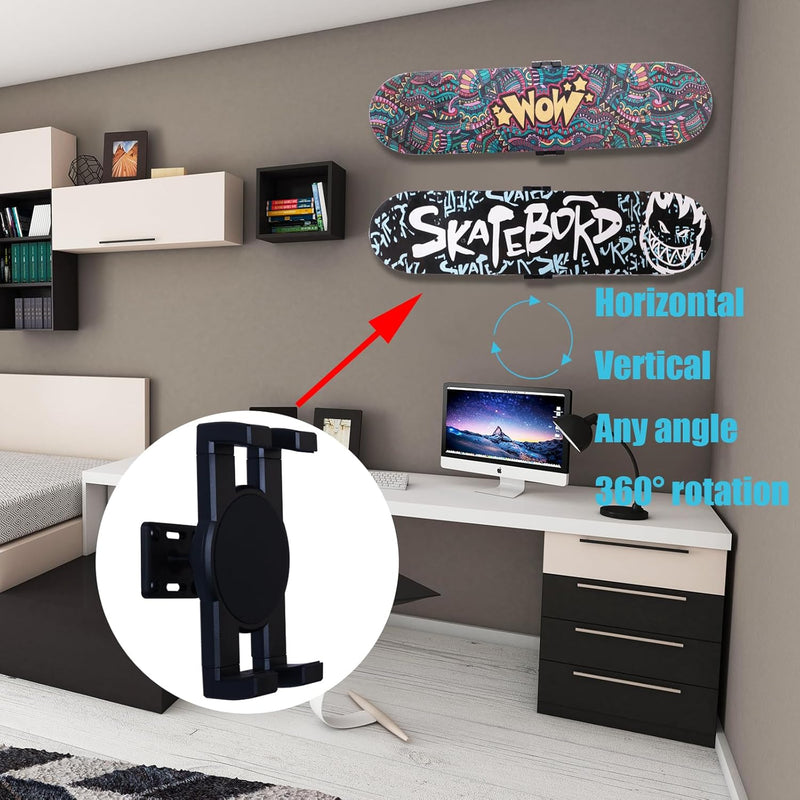 Chargez l'image dans la visionneuse de la galerie, Skateboard wandhouder 360° draaibaar 2 stuks tot 15 kg – deck displayhouder – skate accessoires
