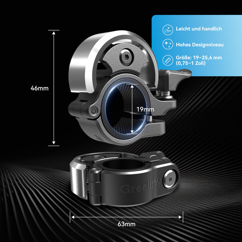 Load image into Gallery viewer, Fietsklingel voor stuur 19-25,4 mm luid en waterbestendig blauw – fietsbel – fietsklingel
