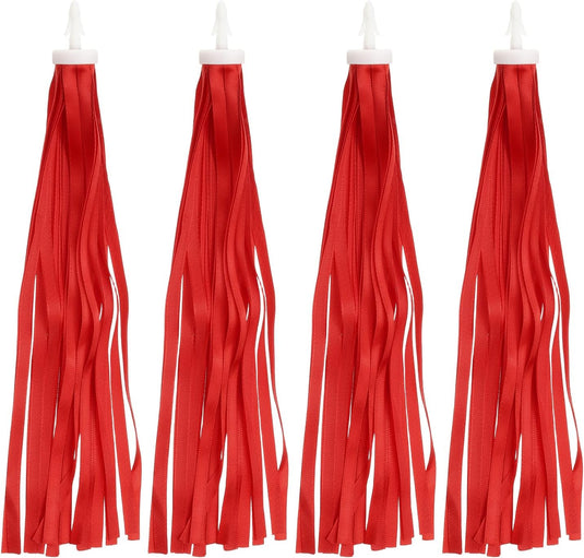 Décoration de guidon de vélo avec rubans flottants, 2 paires, 25 cm – décoration de poignées – accessoires de vélo pour enfants et trottinettes