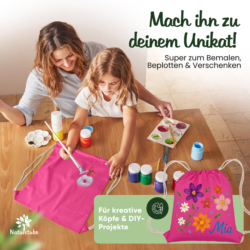 Chargez l'image dans la visionneuse de la galerie, Katoenen gymtas naturel met trekkoord 140 g/m² – sporttas – rugzak
