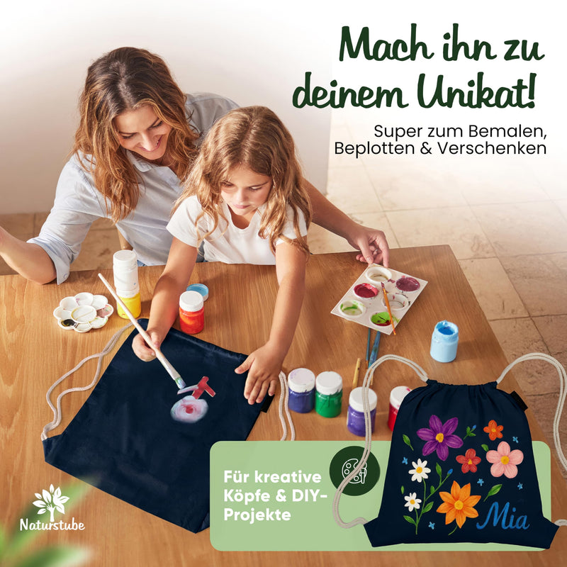 Chargez l'image dans la visionneuse de la galerie, Katoenen gymtas naturel met trekkoord 140 g/m² – sporttas – rugzak
