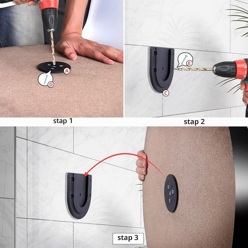 Charger l’image dans la visionneuse de galerie, Support de cible de fléchettes pivotant en plastique avec verrouillage pour cibles de fléchettes à pointe acier – suspension de cible de fléchettes – fixation pour fléchettes

