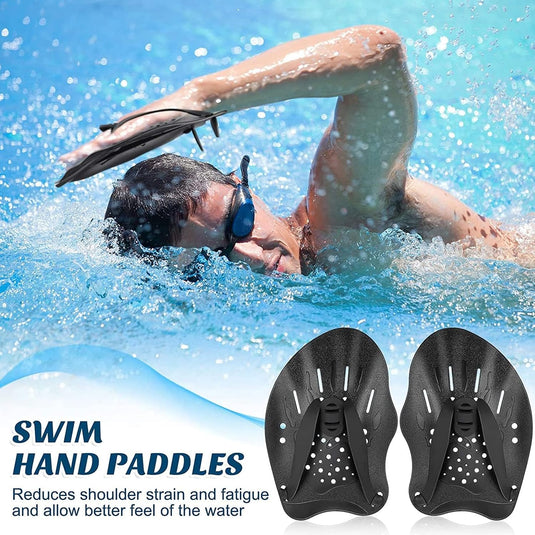 Peddles Zwemmen, uniseks handpeddel voor zwemmen, zwemmen, peddels, trainingshulp, accessoires voor zwembad-trainingsapparaten, volwassenen, kinderen, uniseks
