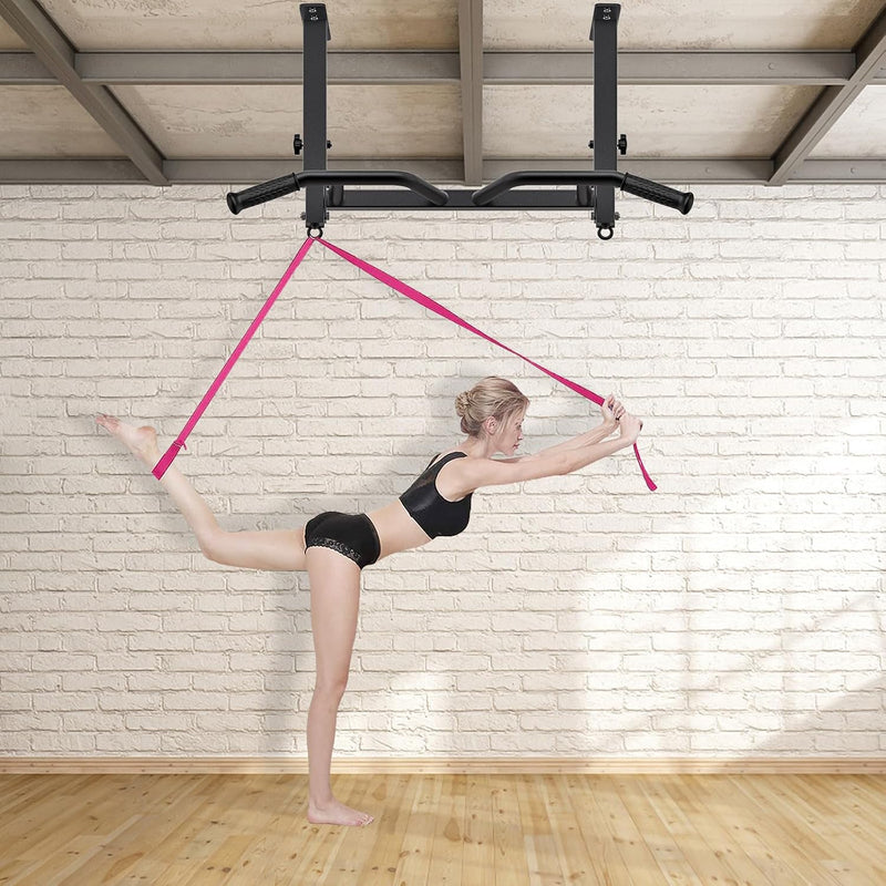 Chargez l'image dans la visionneuse de la galerie, Optrekstang voor plafondmontage met 4 gripposities tot 227 kg – pull-up bar – krachttraining
